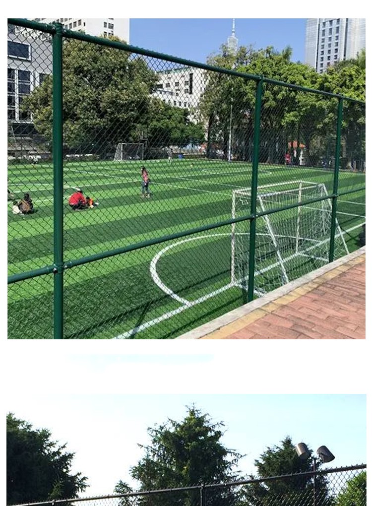 Chongze totally closed sevens soccer field fence welded Basketball court barbed wire stadium safety fence