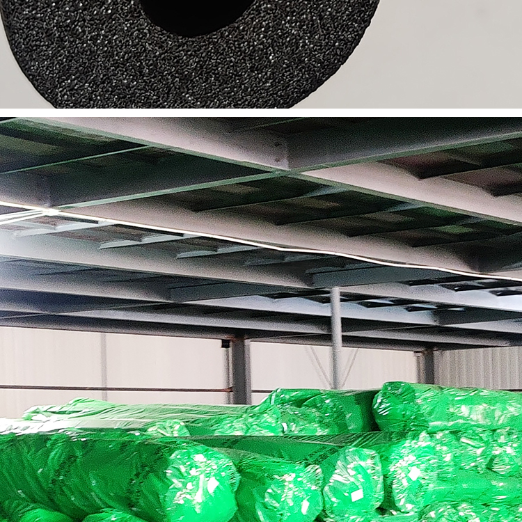 High density cold insulation rubber plastic pipes for Bolin central air conditioning pipes, flame retardant and sound-absorbing sponge materials for cold and hot pipes