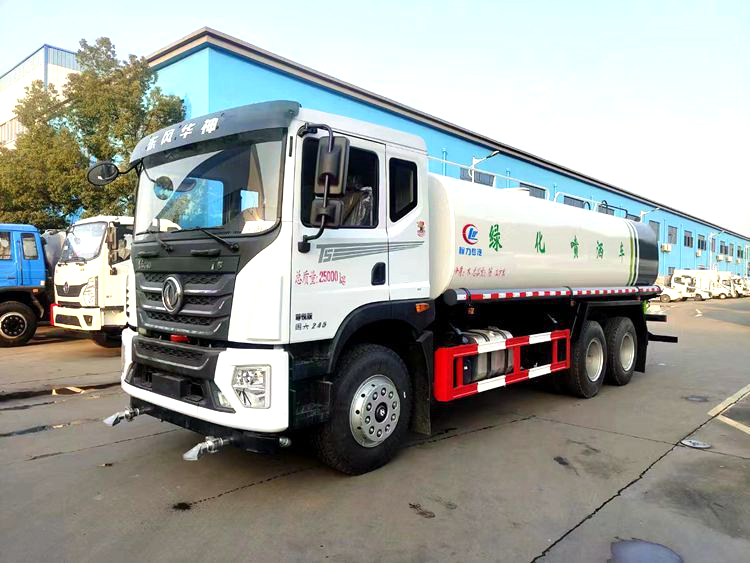 Dongfeng Huashen T5 rear double bridge 20 square meter sprinkler truck manufacturer directly provides various sizes of sprinkler trucks for nationwide delivery