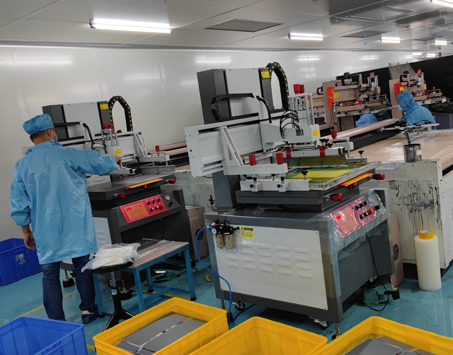 Horizontal scraping precision screen printing machine Film printing machine KE5070 specification Kesirui flat screen printing equipment