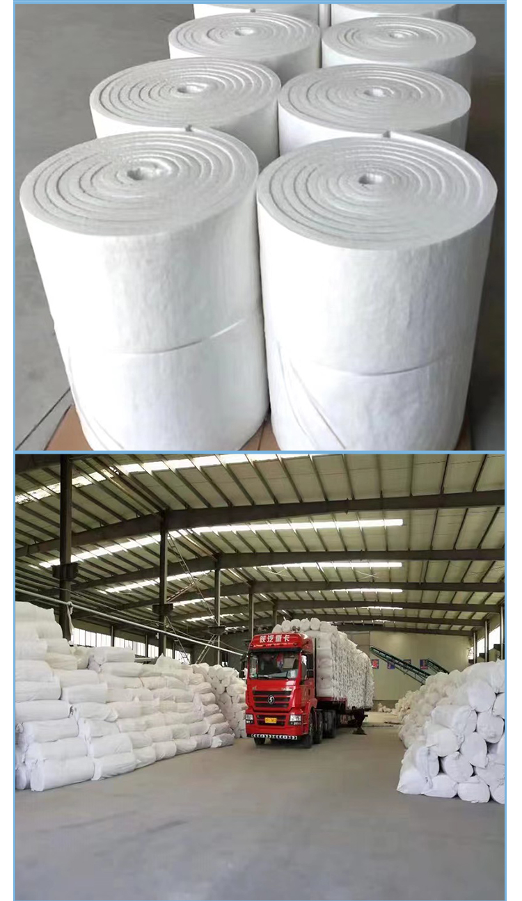 High temperature resistant fully wrapped flexible aluminum silicate needle felt, A-grade fireproof and thermal insulation ceramic fiber insulation cotton