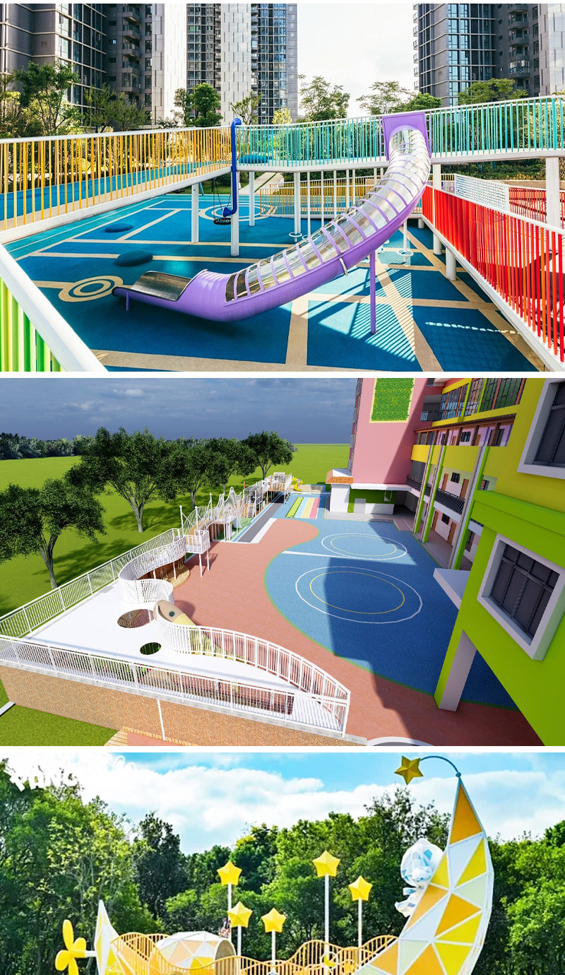 Combination Slide Design for Children's Slide Manufacturers Customize Safety High Kindergarten Park Outdoor Facilities