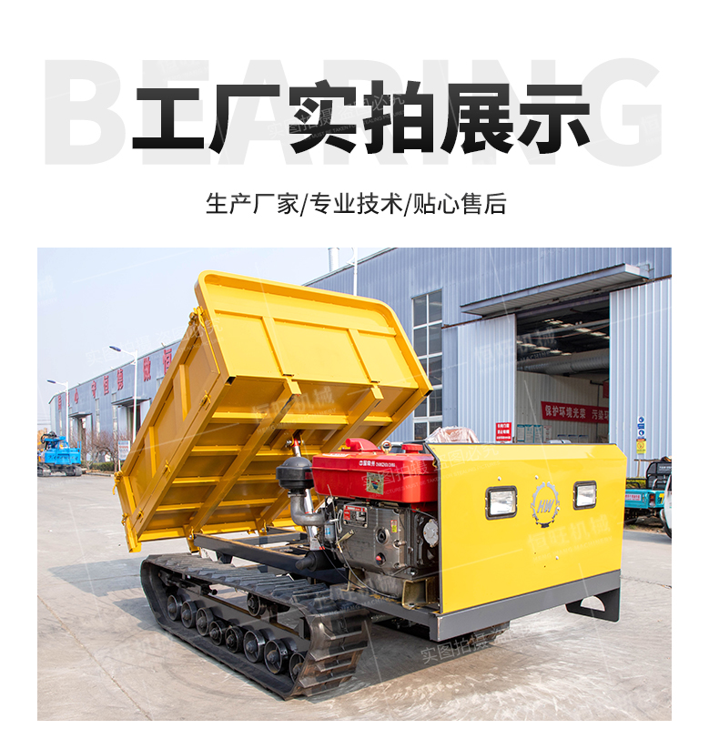 Hengwang HW4000L grader crawler transport vehicle small Parthenocissus truck mini hydraulic Dump truck