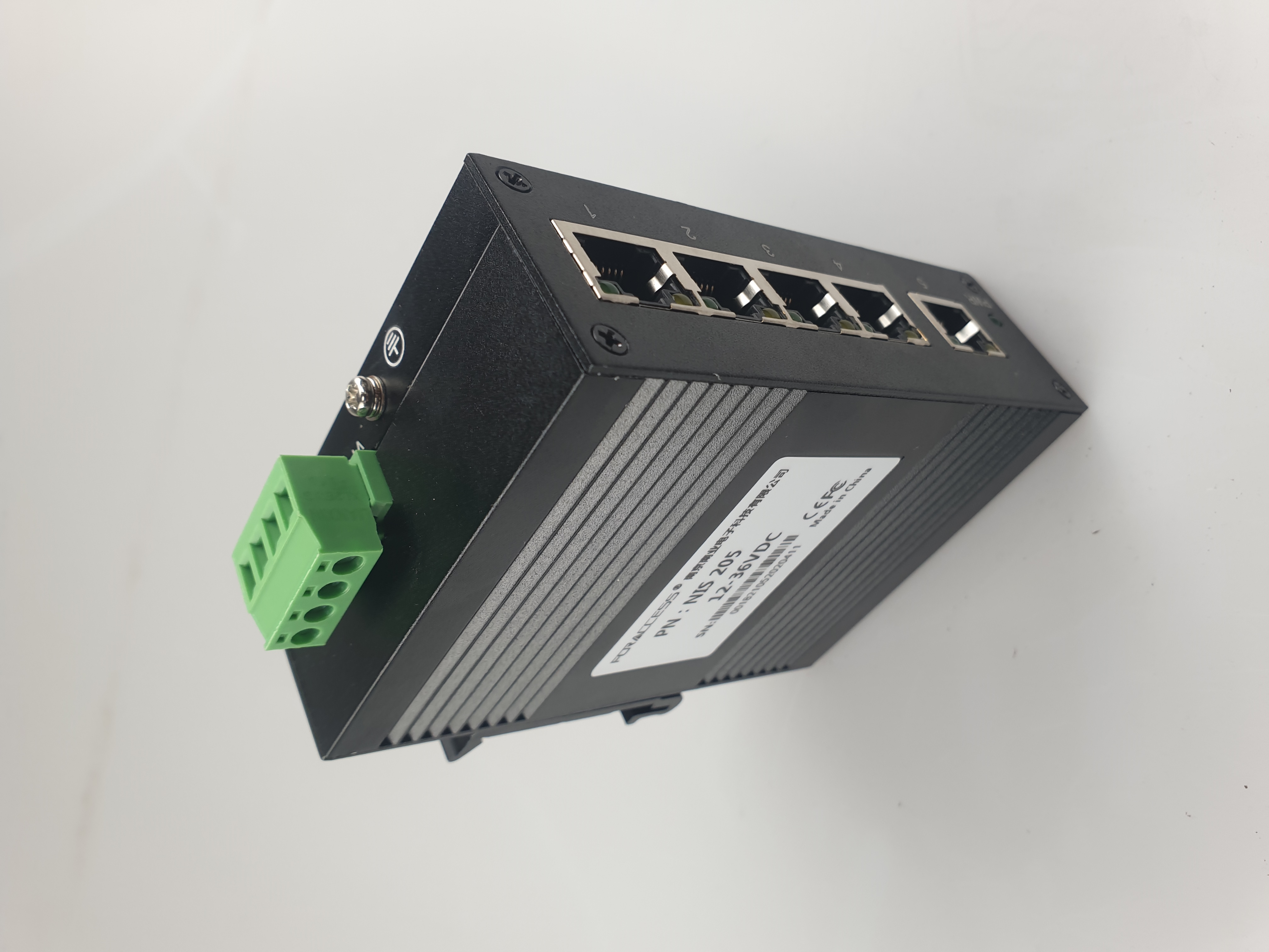 NIS205 100 Gigabit Five Electric Ethernet Industrial Switch Rail Type Non Managed