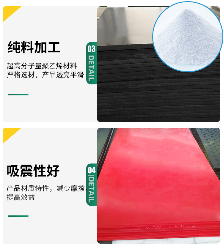 Zhonghao manufacturer's ultra-high molecular weight radiation resistant polymer boron containing plate shielding factor polyethylene plate