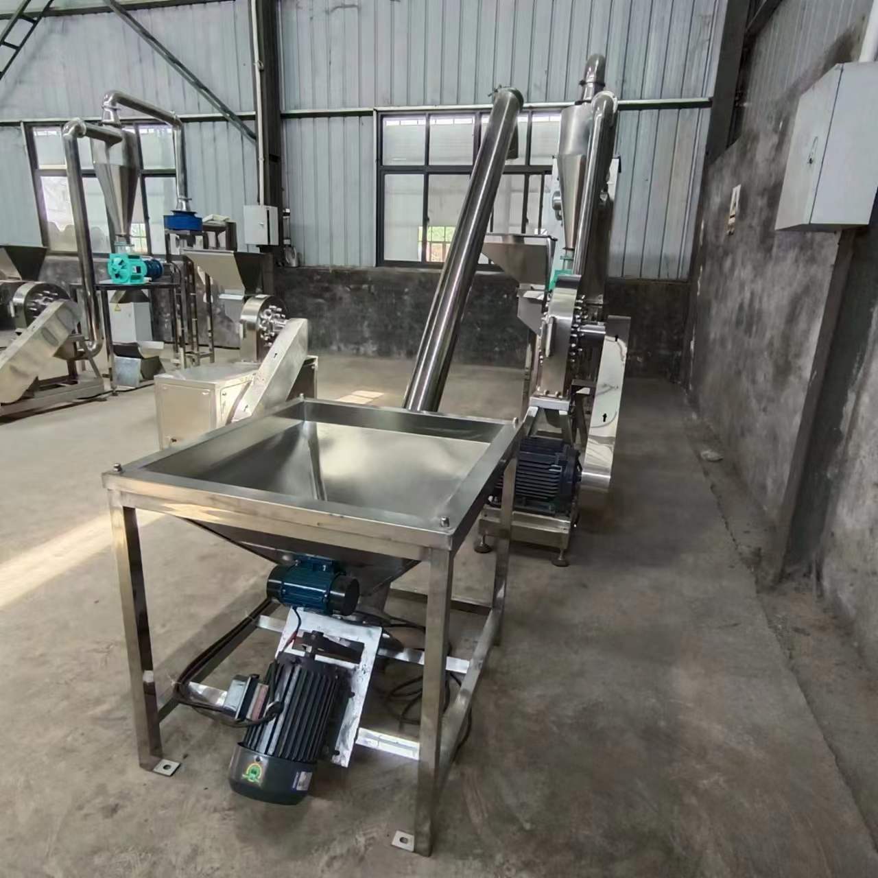 Ying'an Bamboo Flour Spiral Elevator Twisted Dragon Spiral Conveyor Stainless Steel Tilting Feeding Equipment