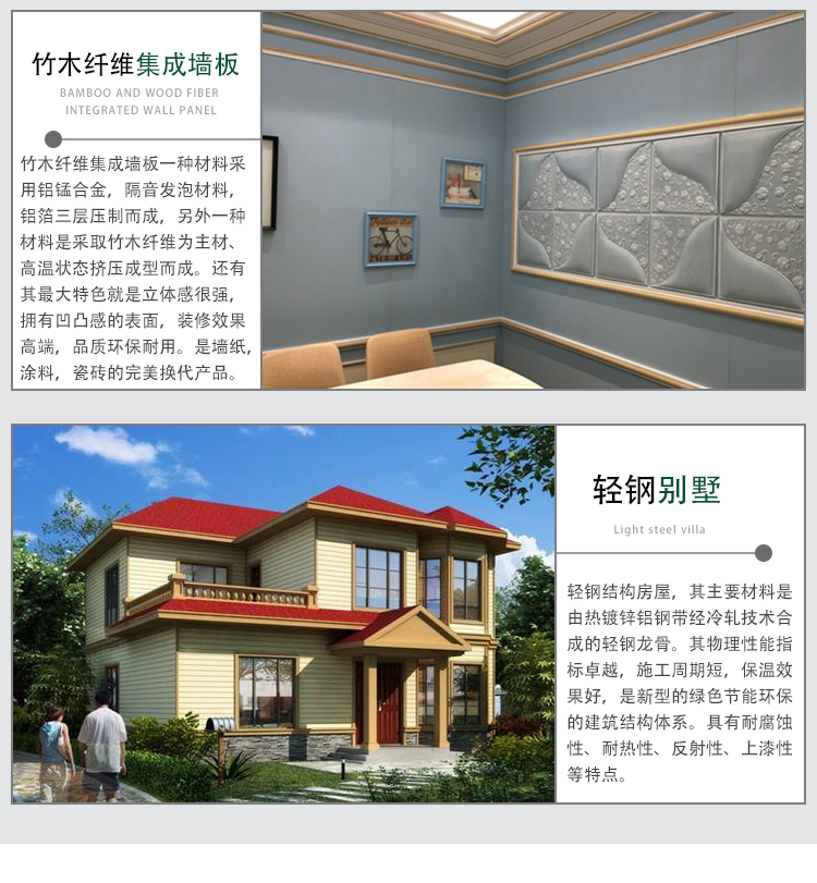 Bamboo and wood fiber integrated wall panels, customized quick installation panels for the entire house, kindergarten wall skirts, wall protection panels, background wall decoration materials