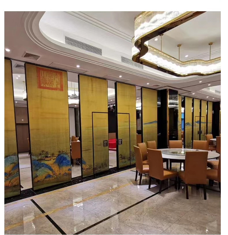 Sean manufacturer customized hotel electric activity partition, fully automatic partition, screen wall, intelligent mobile soundproof door