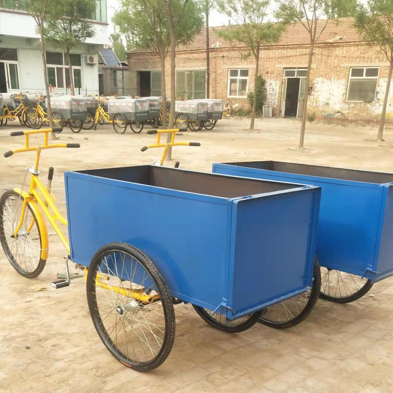 Manpower sanitation tricycle dump sanitation vehicle Cleaner pedal cleaning vehicle garbage truck