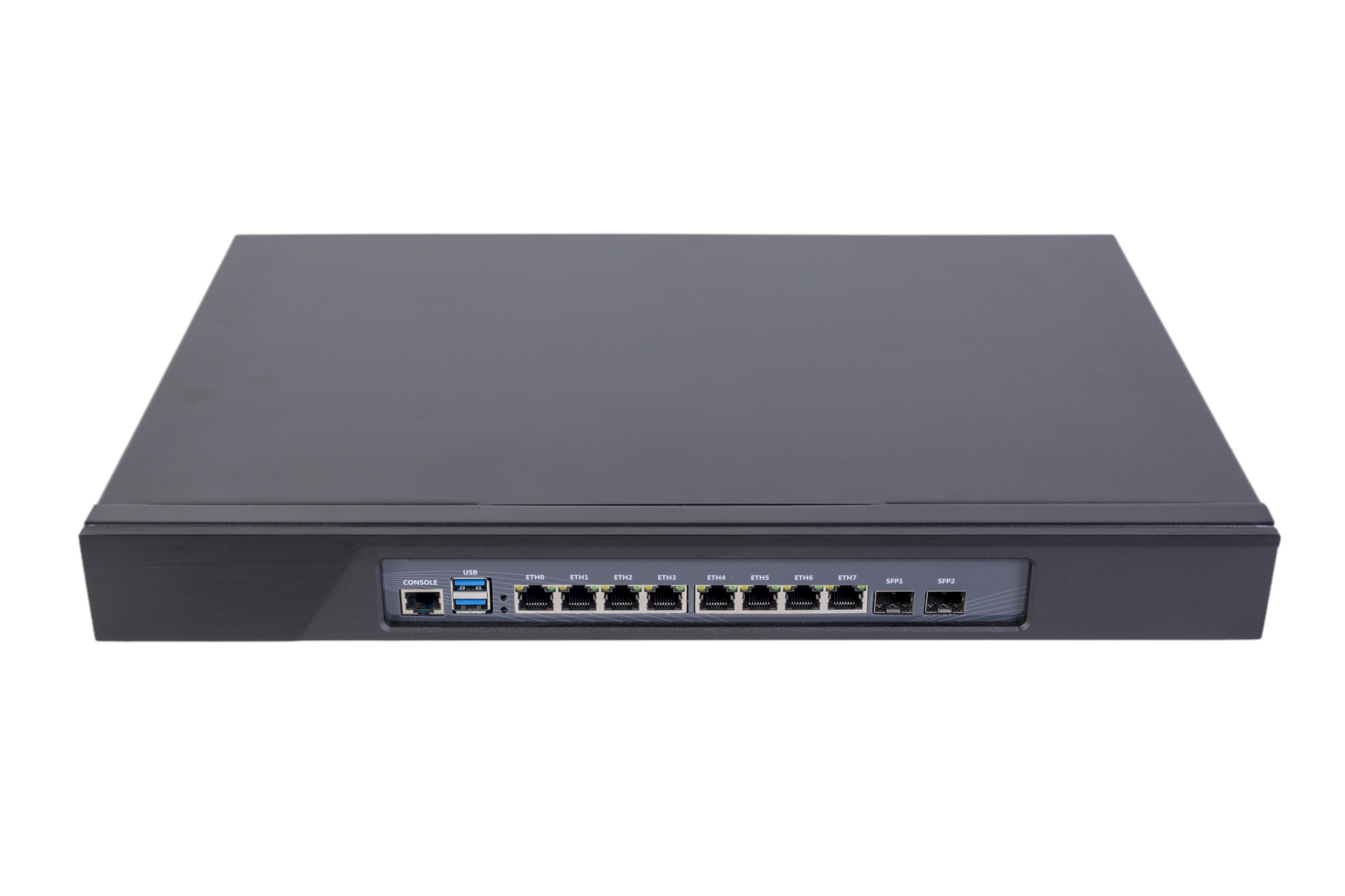 Aluminum alloy 6-port gigabit soft router network security industrial control machine network firewall