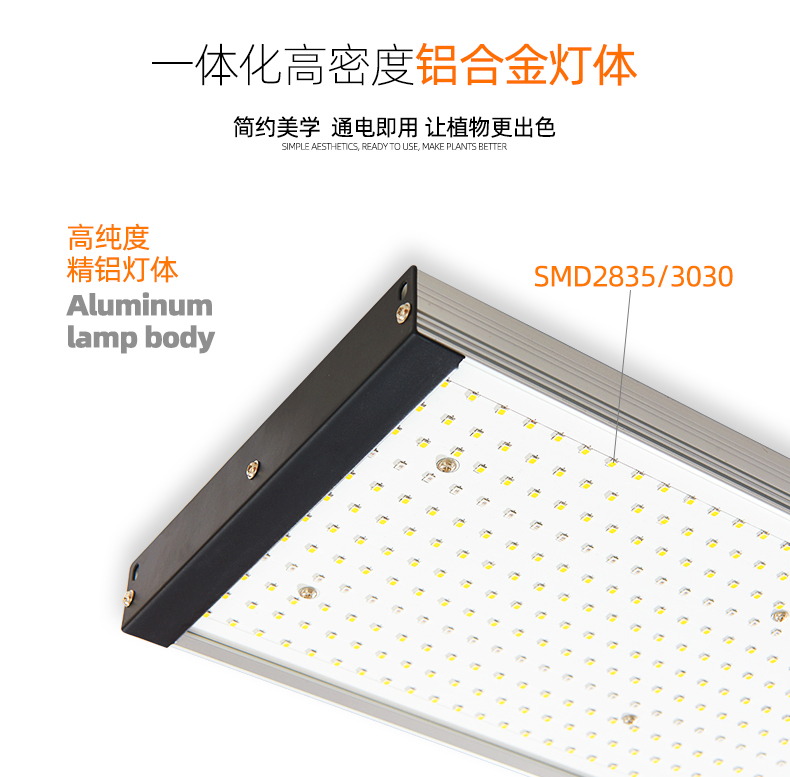 Grow light measuring panel indoor plant planting fill light full spectrum North American driverless plant light