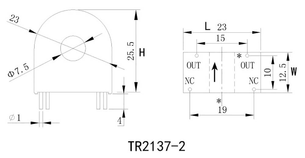 BNW - High precision multi profile PCB installation instrument with core piercing hole supports customization of miniature current transformers