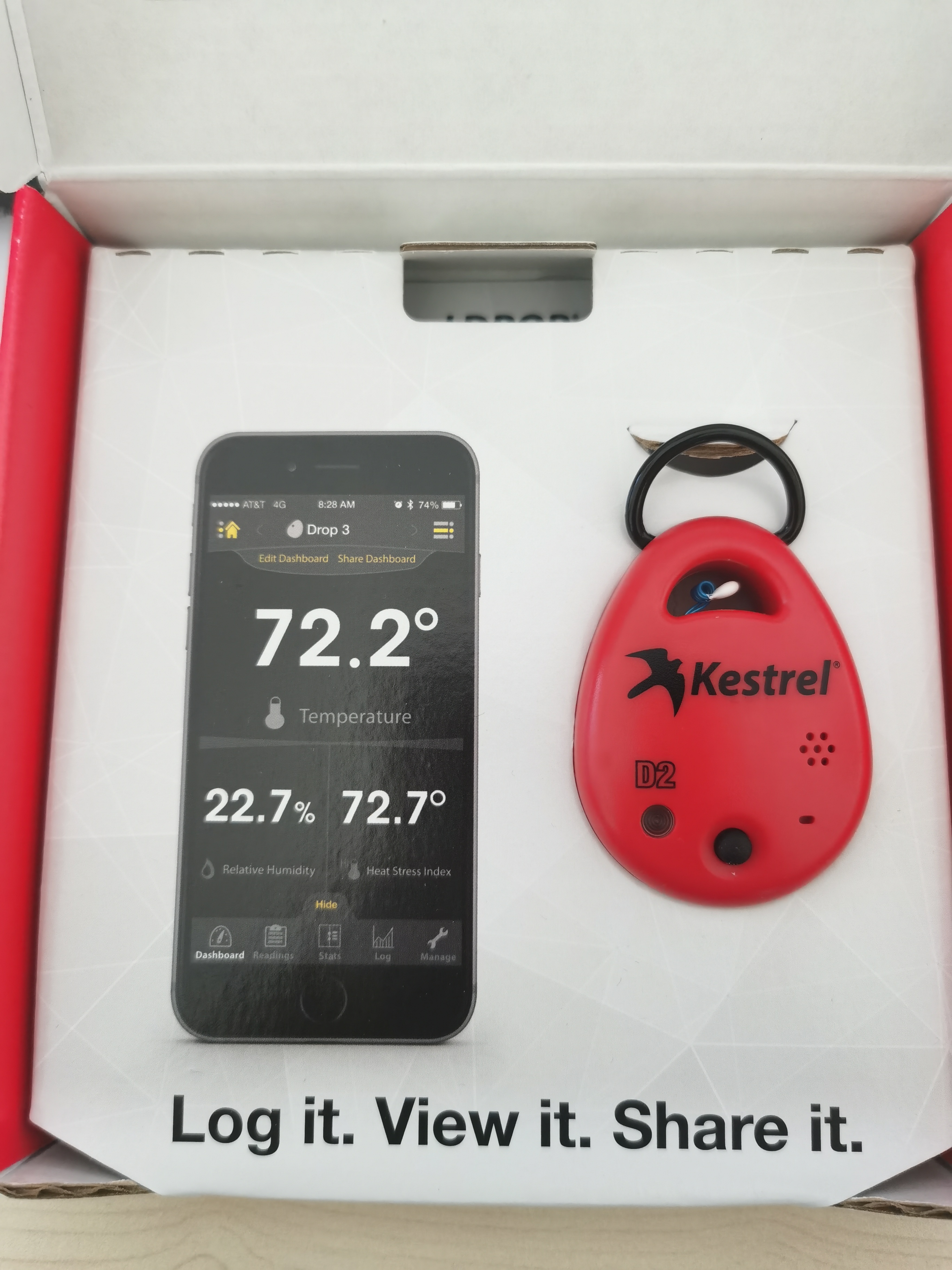 NK/Kestrel D2 Wireless Temperature and Humidity Data Recorder Bluetooth Temperature and Humidity Recorder