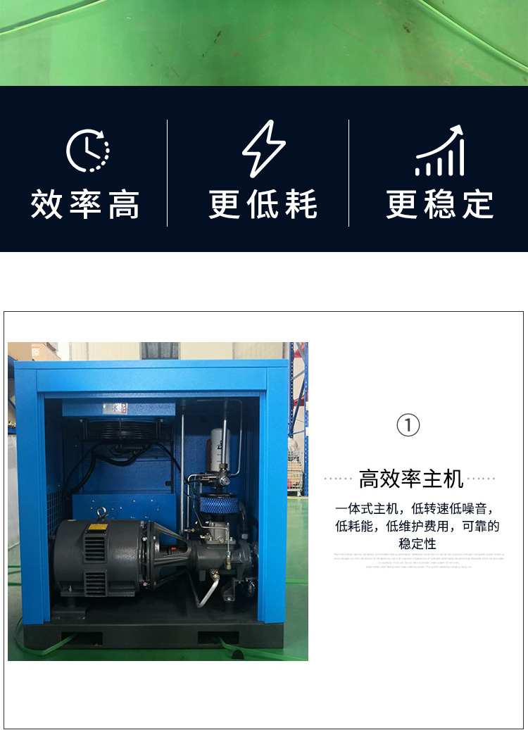 Kaishan brand compressor BMVF45 55 75 90 110 132 kW permanent magnet variable frequency air compressor