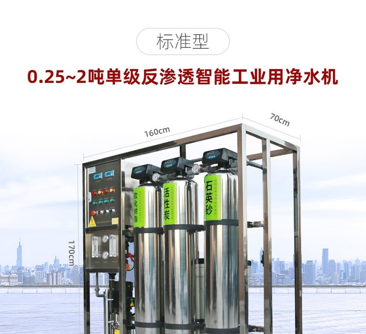 0.5 ton Ultrapure water equipment Tap water RO water treatment equipment Industrial water purification system Pure water equipment