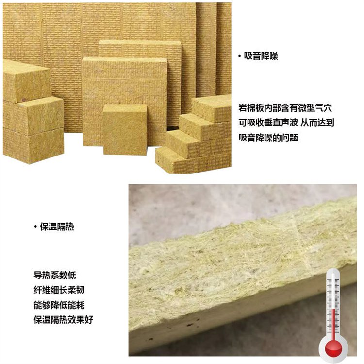 Owens Corning rock wool board A-grade flame-retardant basalt rock wool insulation board, fireproof isolation belt support customization