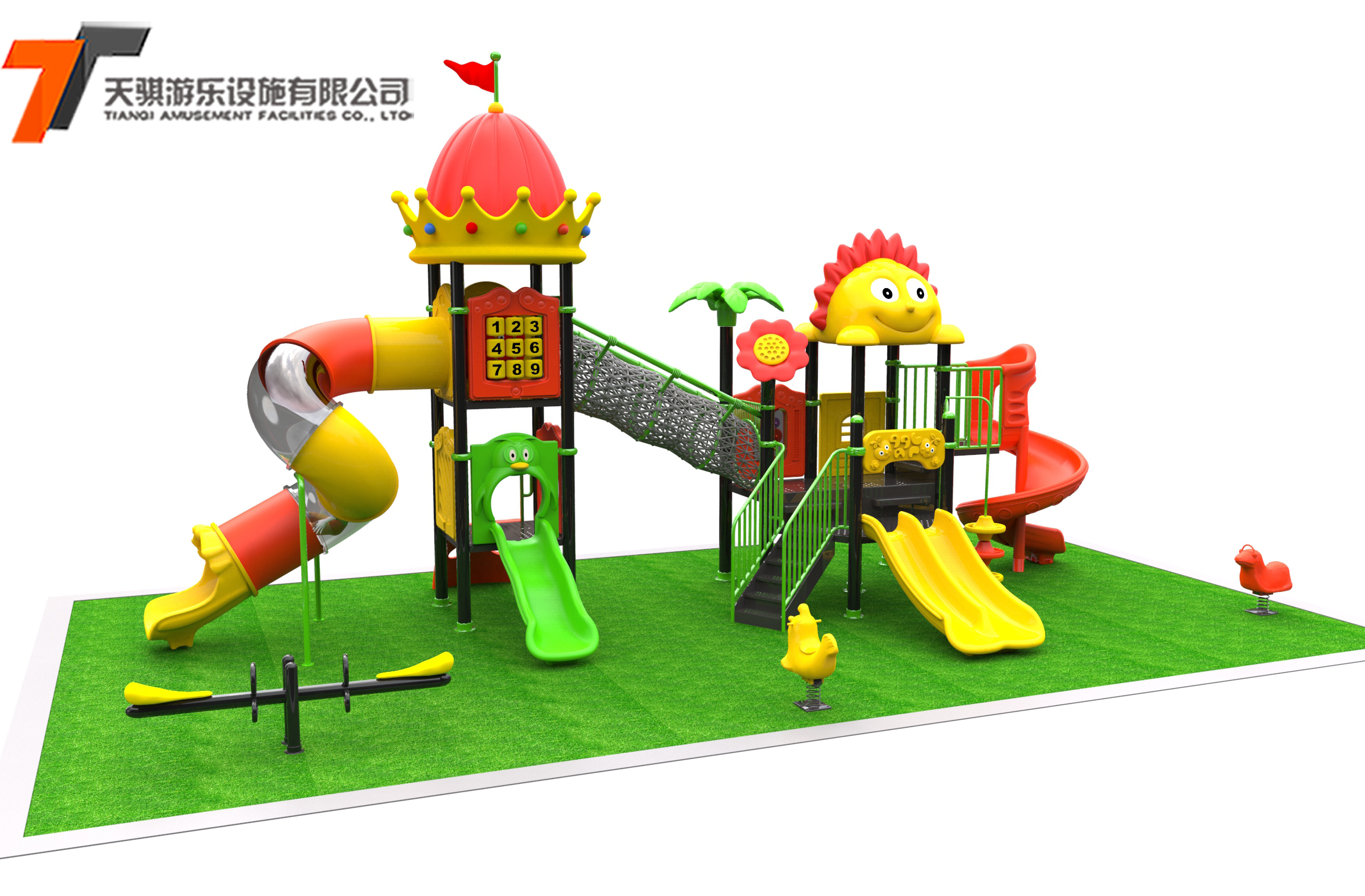 Kindergarten large-scale outdoor swing slide combination Little Doctor outdoor community children's playground equipment