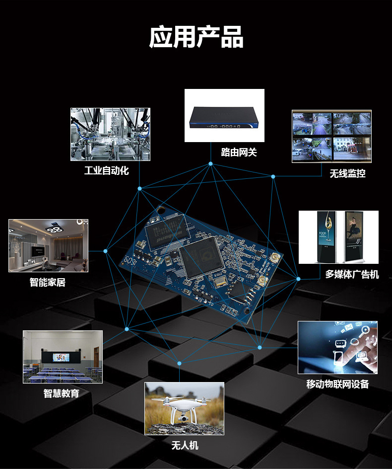 Support the development of customized 2.4G single frequency WiFi wireless data transmission IoT AP routing serial port core module