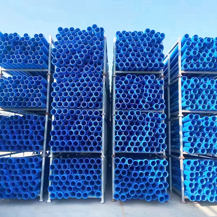 Blue outer diameter PVC water supply pipe, low-pressure PVC water supply pipe, customizable for Shengfeng Pipe Industry