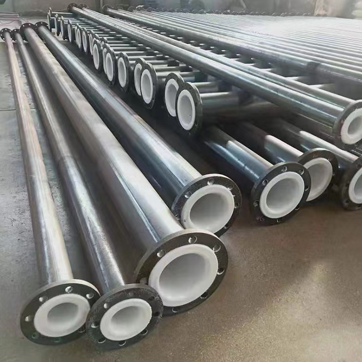 20 # carbon steel seamless plastic lined steel pipe, steel lined PTFE pipe fittings, acid, alkali, corrosion, and high temperature resistance