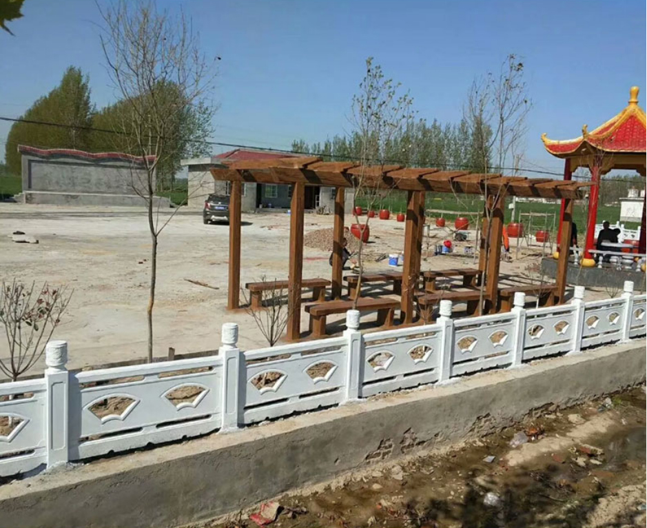 Anhui manufacturers directly sell cement imitation wood railings, cement imitation stone railings, concrete imitation stone railings wholesale