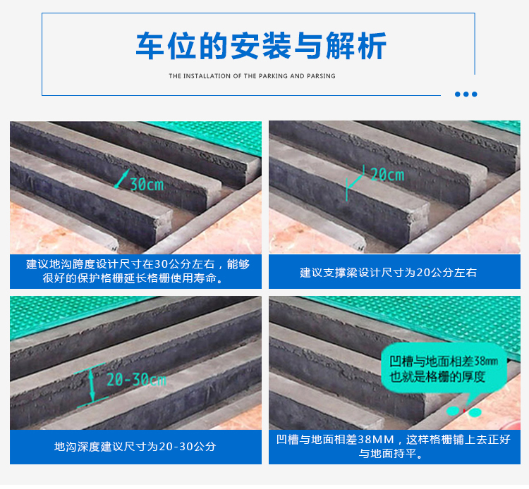 Fiberglass grating 25/30/38/40/50/60 municipal road sewage tank cover plate car wash room sewage grating