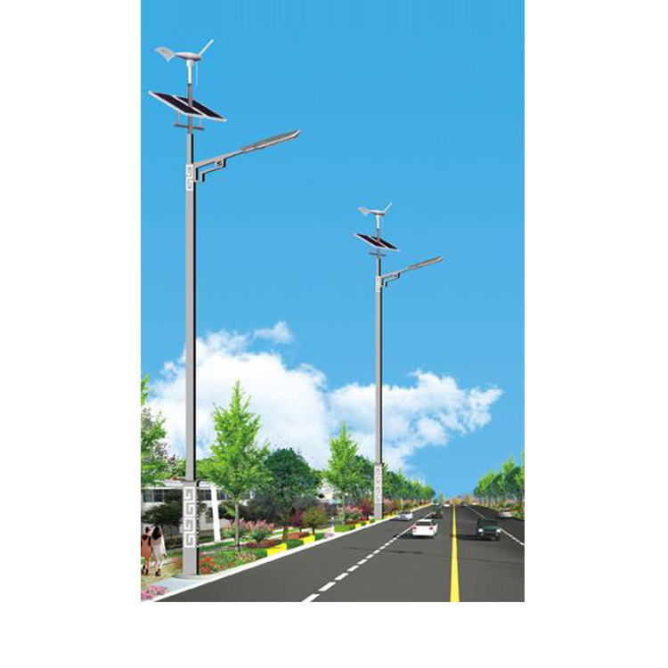 A complete set of rural roads with wind and solar complementary solar street lights, 6 meters, 7 meters, and 8 meters, both for urban and electrical purposes, can be customized