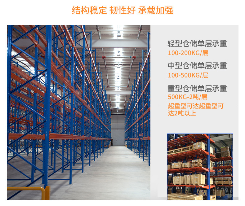 Warehouse crossbeam storage rack Xintongnuo customized tray anti-static heavy metal rack industrial park shelves