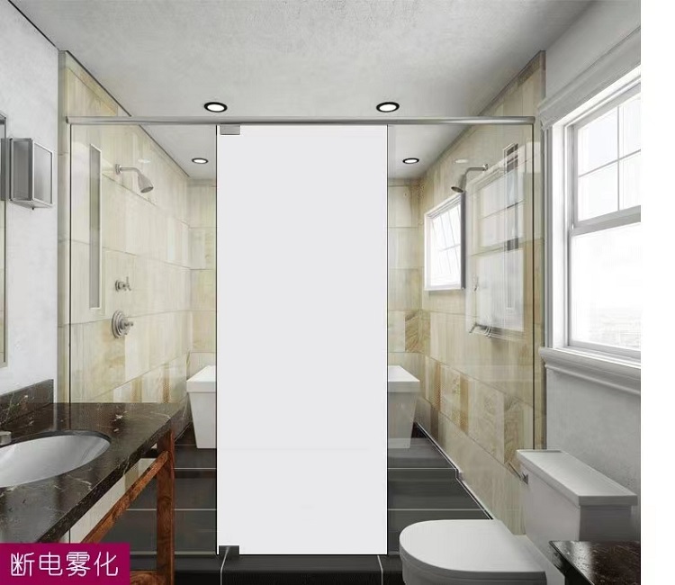 Intelligent dimming glass office, electrically controlled atomization glass, hotel bathroom, use any customization