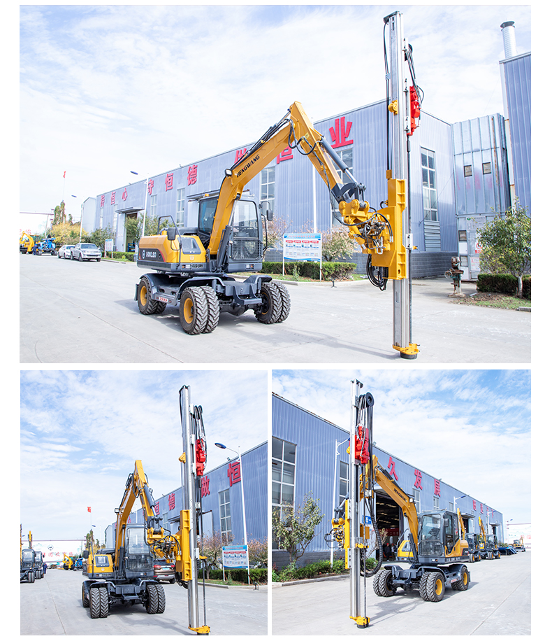 Customized excavator to be changed from down-hole drilling to rock tunnel drilling machine, excavator power head, down-hole drilling to rock drilling machine