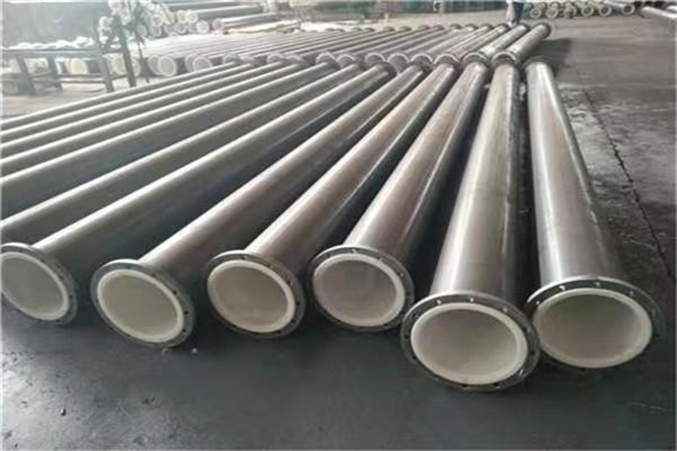 Plastic lined wear-resistant steel pipe, PTFE lined anti-corrosion steel pipe, seamless pipe, straight seam pipe, customized inner wall anti-corrosion