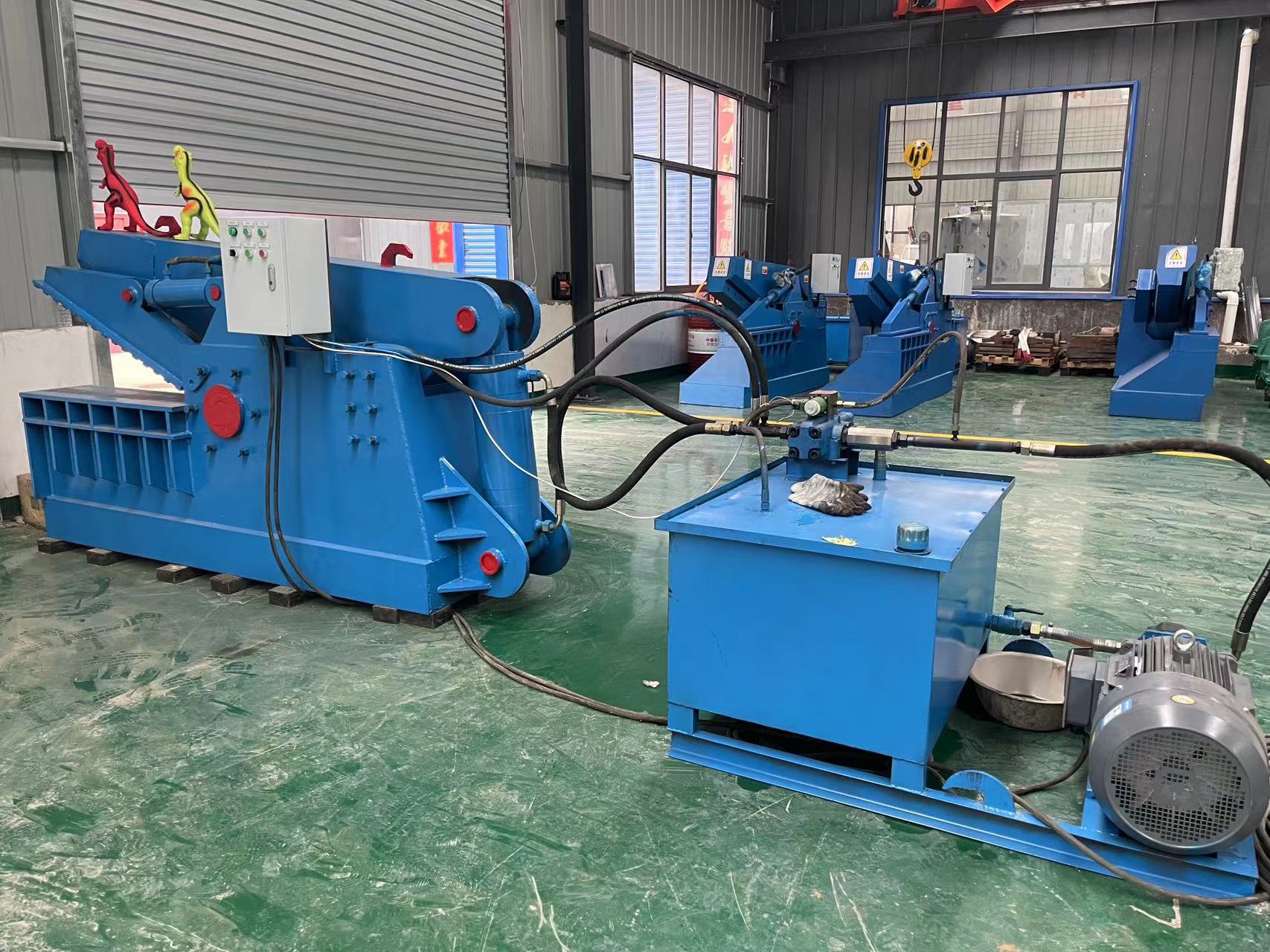 Scrap steel, scrap iron, metal frame, crocodile shear machine, metal crocodile shear, fully automatic hydraulic steel rolling