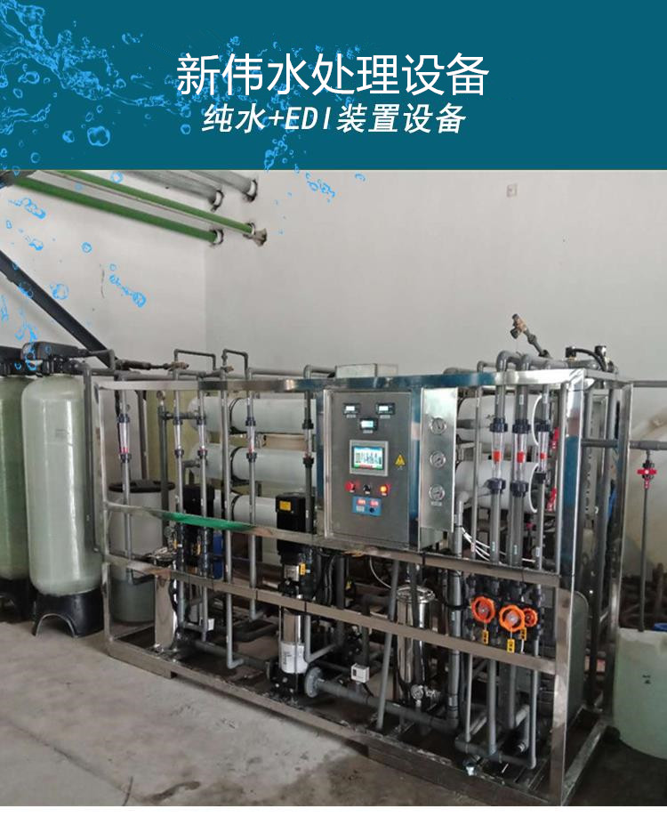 2 tons of reverse osmosis pure water equipment and EDI device with guaranteed quality customized by Xinwei