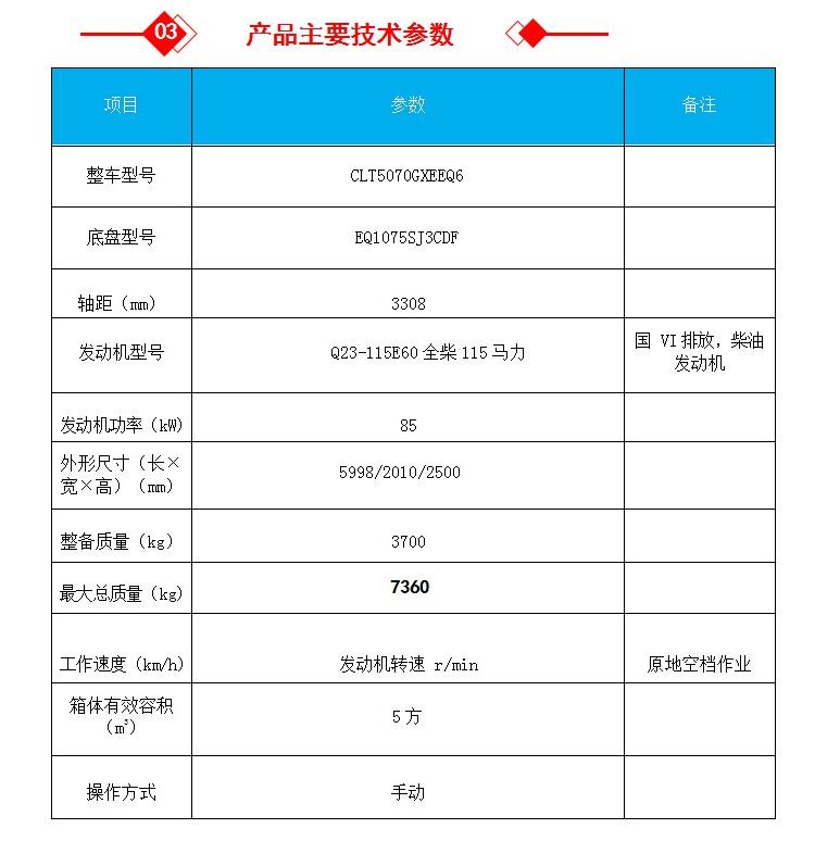 Dongfeng Dolika Wufang Septic Suction Truck Diesel Environmental Sanitation Septic Suction Truck has a compact structure