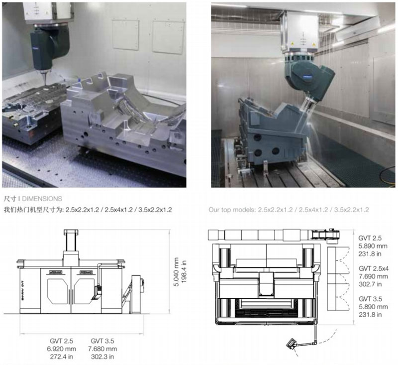 Italian Five Axis Machining Center PROMAC Polomaca CNC Machine Tool Automobile Mold Body Processing Equipment