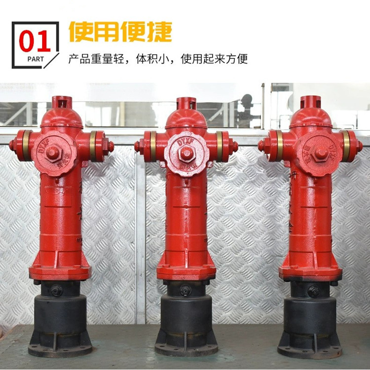 Collision resistant and stable fire hydrant SSFW150/65-1.6, above ground fire hydrant, fire equipment manufacturing, 1.7 meters in stock