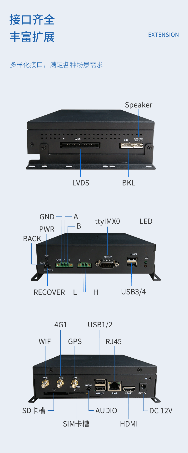 BAIMX6-3500 Android industrial control box is widely used in scenarios such as artificial intelligence for express delivery cabinets