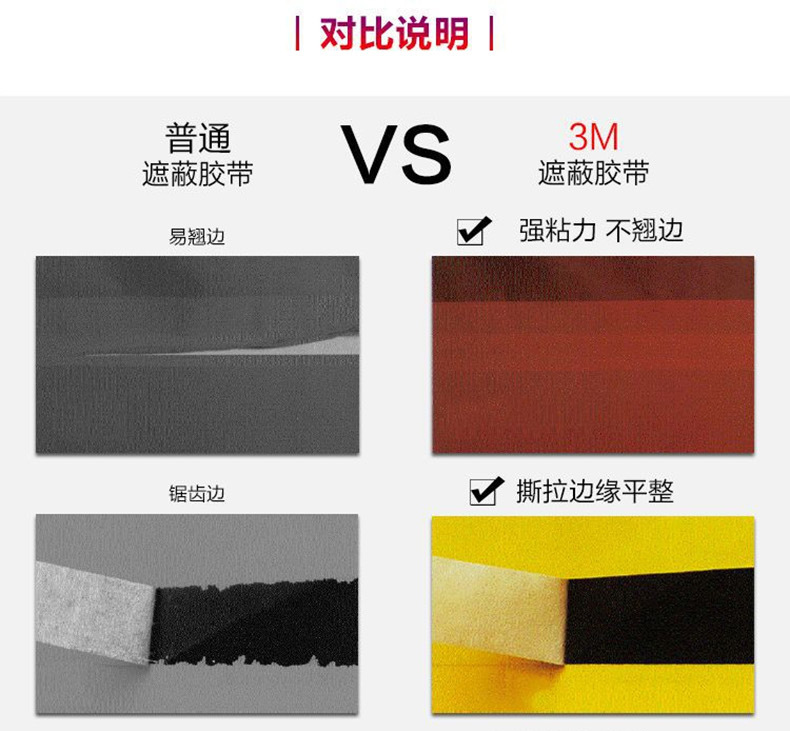 3m2214 textured paper for decoration, car painting, masking, high adhesive seam paper for writing 3m textured paper tape