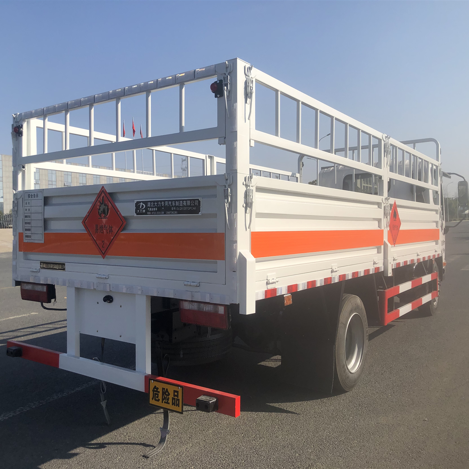 Small gas cylinder transport vehicle for the 6th National Liberation Army, with a flower shaped distribution truck for dangerous goods in urban and rural areas