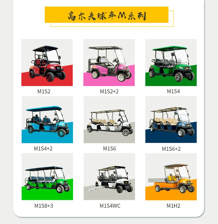 Short term rental/sale of electric four-wheel 2, 4, 6 golf cart sightseeing Tour bus service house seeing shuttle