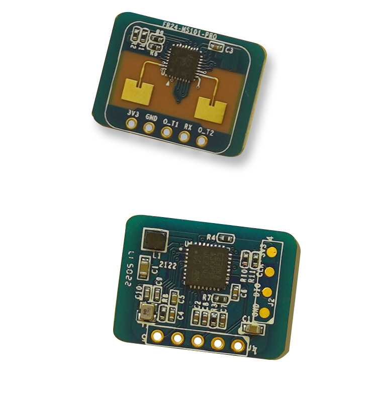 The electronic cat's eye millimeter wave radar module detects sensor induction switches for the presence of a fixed direction human body