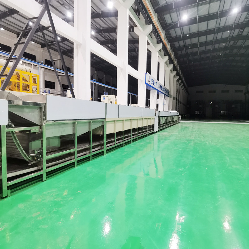 Crawler type acid-base neutralization ultrasonic cleaning and drying line automatic water washing line