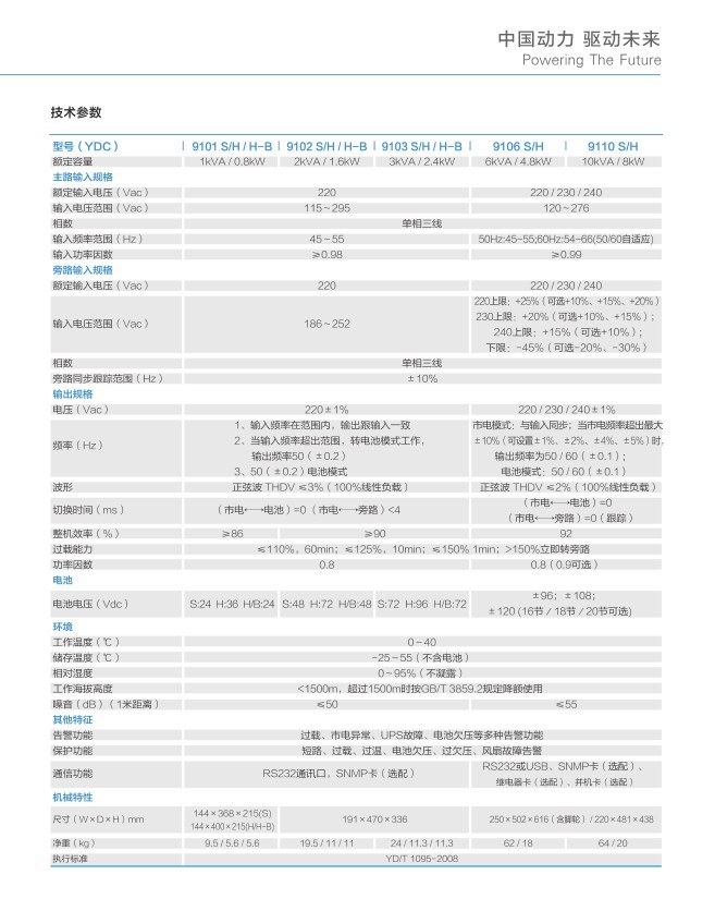 Koshida UPS Uninterruptible Power Supply YDC9110H Load 10KVA/9KW Server Room Delayed Voltage Stabilization