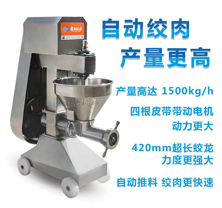 Ganyun Meat Products Processing Strand Bone Poultry Micro frozen Meat 42 Type Stainless Steel Automatic Meat grinder