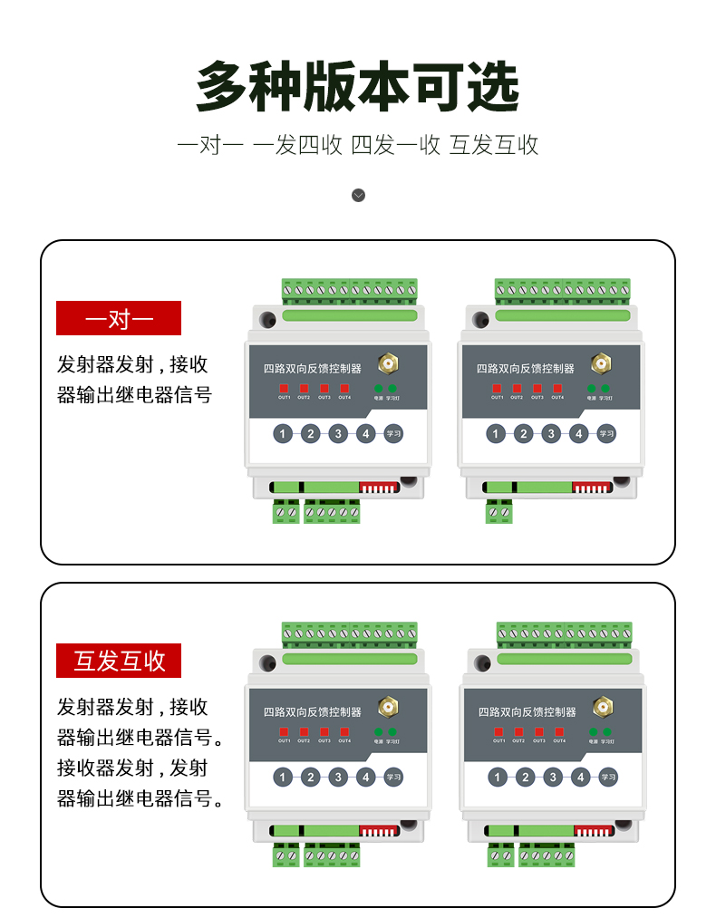 Anrui code_ Switch quantity wireless transmission module PLC remote control water pump remote control switch relay output point-to-point