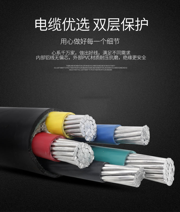 National standard copper core YJV2/3/4/5 core 10/16/25/35 square meter three-phase four wire engineering power cable and wire