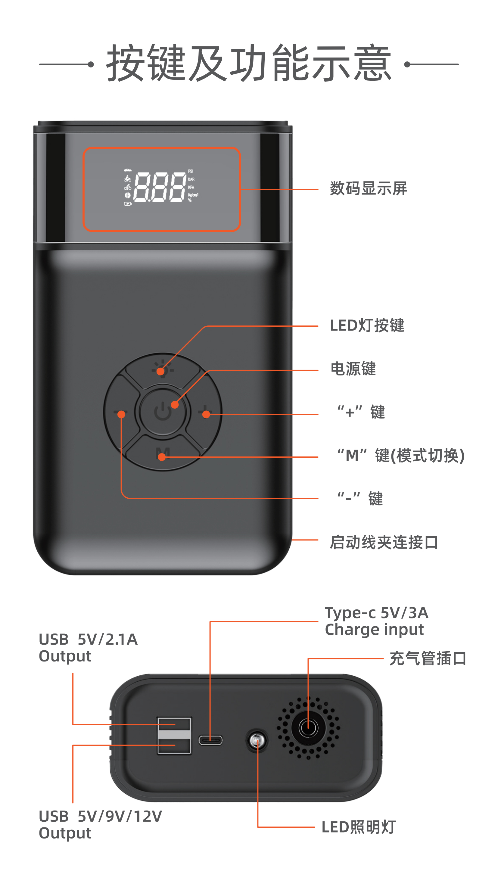 Electric General B05 Air Pump Starting Power Integrated Machine Multifunctional Automotive Emergency Power Customization