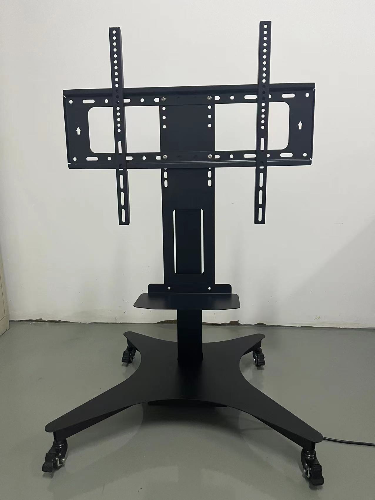 Control Field Elevating Display Movable LCD Universal Floor Mechanical TV Rack Black TV Bracket