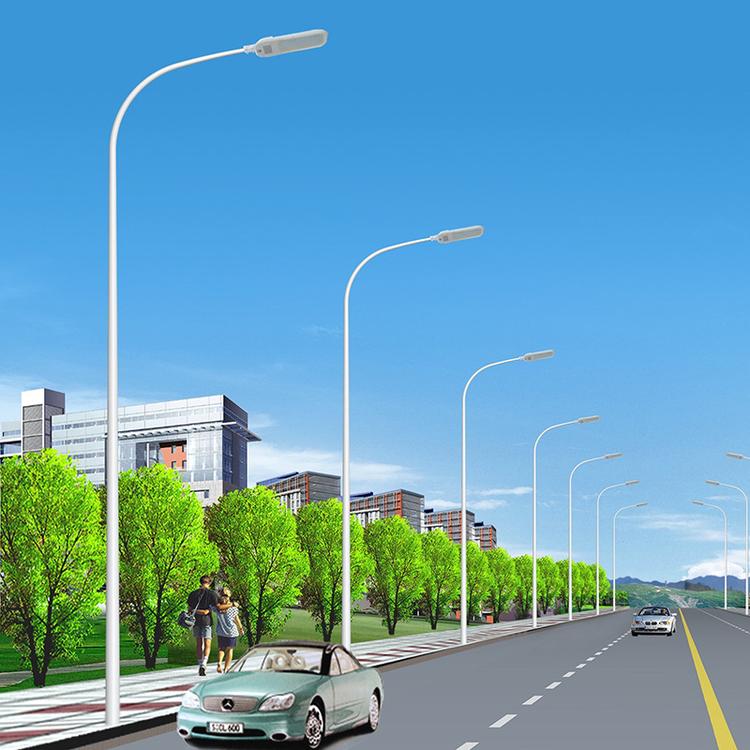 Customized municipal road lights, 6 meters, 8 meters, 10 meters, 12 meters, 14 meters, fully intelligent control, outdoor high-power lighting