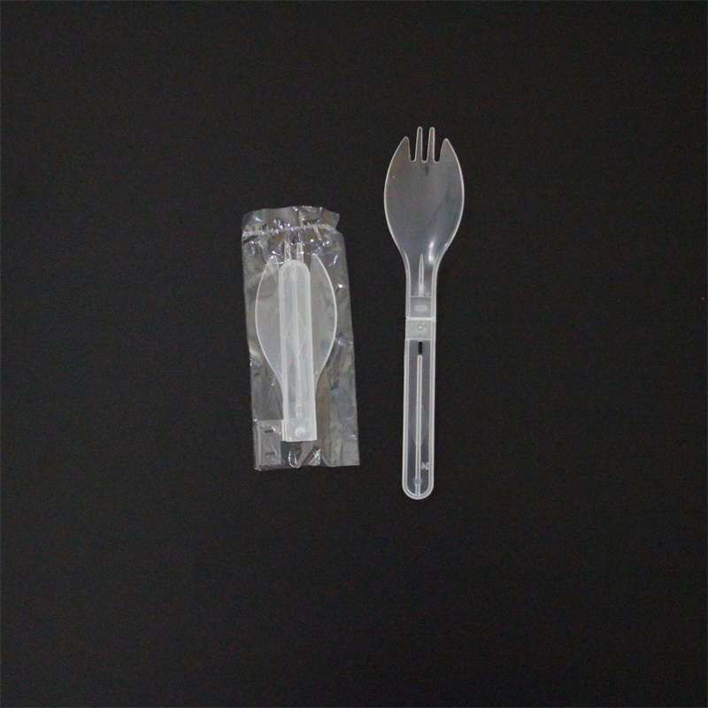 Fangdexuan Factory supplies 120mm folding fork spoon customized Disposable tableware set for processing